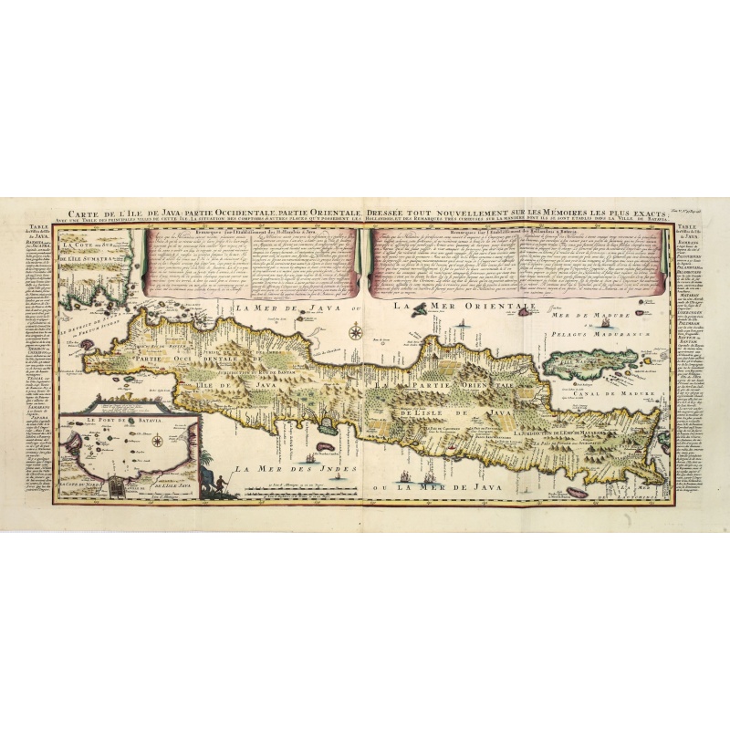 Carte de l'Ile de Java. . .