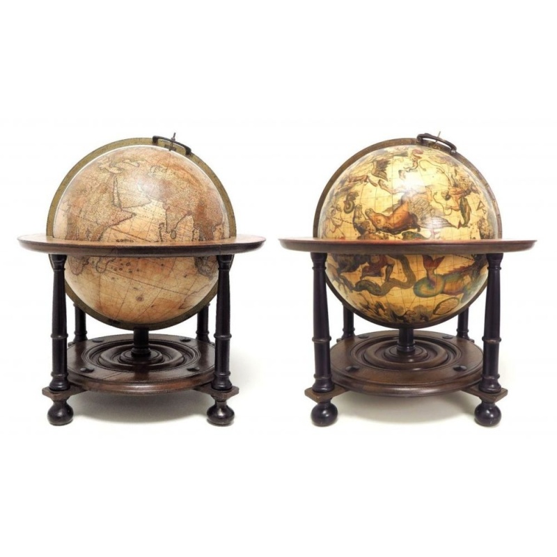 Terrestrial globe: Cosmotheore, Caelesti nostro Globo,